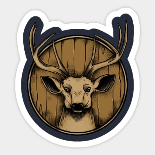 Deer shirt Sticker